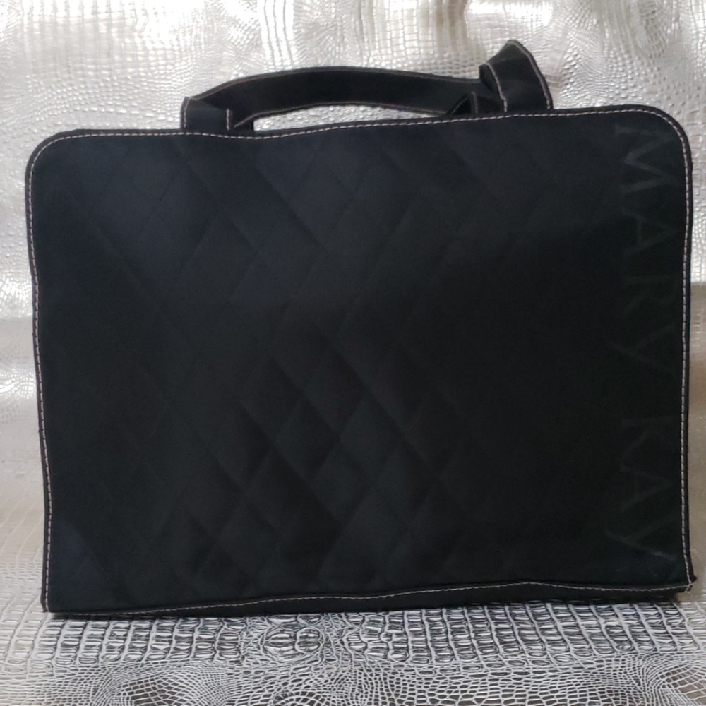 Mary Kay Black Quilted Large Tote🖤 Travel Bag EUC